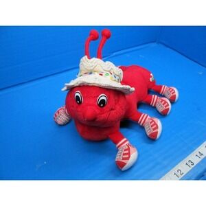 Vintage Lots A Leggggggs Legs Red Dodie The Caterpillar Plush 10" w/Hat